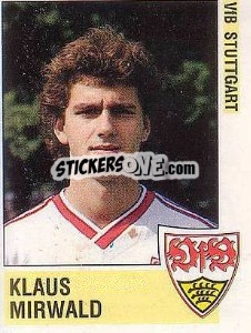 Cromo Klaus Mirwald - German Football Bundesliga 1988-1989 - Panini