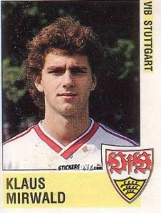 Sticker Klaus Mirwald - German Football Bundesliga 1988-1989 n. 277 - Panini