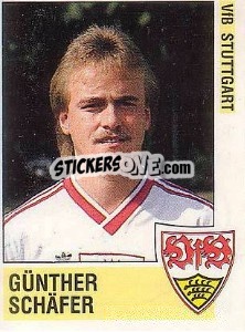 Sticker Günther Schäfer - German Football Bundesliga 1988-1989 - Panini