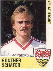Sticker Günther Schäfer - German Football Bundesliga 1988-1989 n. 278 - Panini