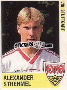 Sticker Alexander Strehmel - German Football Bundesliga 1988-1989 - Panini