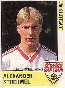 Sticker Alexander Strehmel - German Football Bundesliga 1988-1989 n. 279 - Panini
