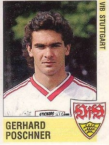 Sticker Gerhard Poschner - German Football Bundesliga 1988-1989 n. 281 - Panini