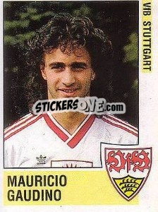 Cromo Mauricio Gaudino - German Football Bundesliga 1988-1989 - Panini