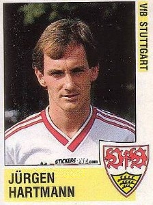 Sticker Jürgen Hartmann - German Football Bundesliga 1988-1989 n. 284 - Panini