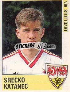 Cromo Srecko Katanec - German Football Bundesliga 1988-1989 - Panini