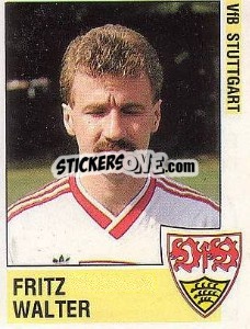 Sticker Fritz Walter - German Football Bundesliga 1988-1989 n. 287 - Panini