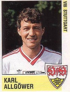 Cromo Karl Allgöwer - German Football Bundesliga 1988-1989 - Panini