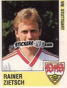 Sticker Rainer Zietsch - German Football Bundesliga 1988-1989 - Panini