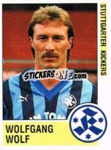 Cromo Wolfgang Wolf - German Football Bundesliga 1988-1989 - Panini