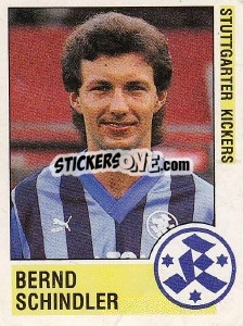 Sticker Bernd Schindler - German Football Bundesliga 1988-1989 - Panini