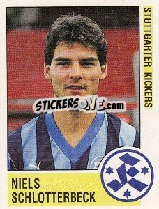 Cromo Niels Schlotterbeck - German Football Bundesliga 1988-1989 - Panini