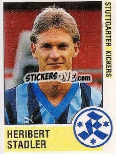 Sticker Heribert Stadler - German Football Bundesliga 1988-1989 - Panini