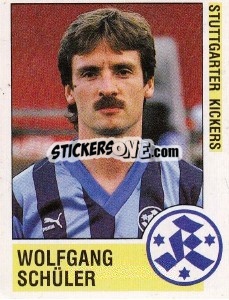 Sticker Wolfgang Schüler - German Football Bundesliga 1988-1989 - Panini