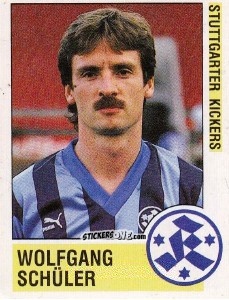 Sticker Wolfgang Schüler - German Football Bundesliga 1988-1989 - Panini