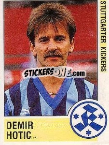 Cromo Demir Hotic - German Football Bundesliga 1988-1989 - Panini
