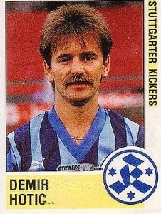 Cromo Demir Hotic - German Football Bundesliga 1988-1989 - Panini