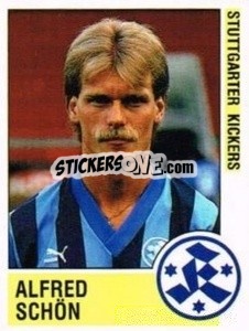 Sticker Alfred Schön - German Football Bundesliga 1988-1989 - Panini