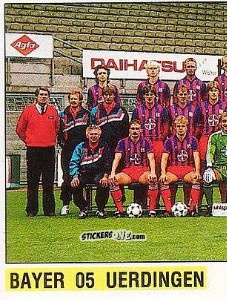 Cromo Mannschaft - German Football Bundesliga 1988-1989 - Panini