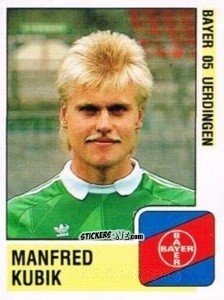 Sticker Manfred Kubik - German Football Bundesliga 1988-1989 - Panini