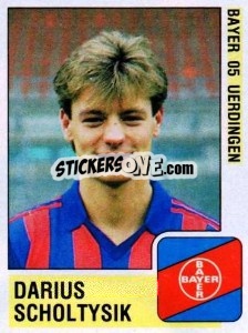 Sticker Darius Scholtysik - German Football Bundesliga 1988-1989 - Panini