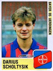 Figurina Darius Scholtysik - German Football Bundesliga 1988-1989 - Panini