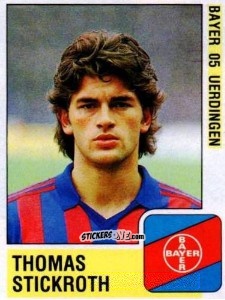 Sticker Thomas Stickroth - German Football Bundesliga 1988-1989 - Panini