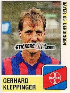 Sticker Gerhard Kleppinger - German Football Bundesliga 1988-1989 - Panini