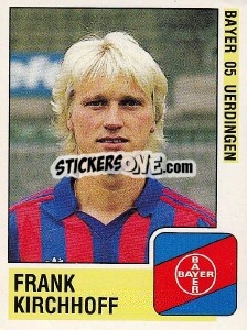 Sticker Frank Kirchhoff - German Football Bundesliga 1988-1989 - Panini