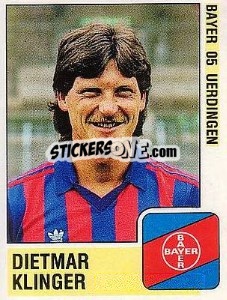Sticker Dietmar Klinger - German Football Bundesliga 1988-1989 - Panini