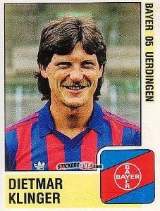 Figurina Dietmar Klinger - German Football Bundesliga 1988-1989 - Panini