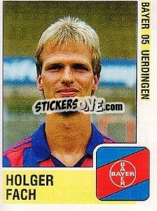 Sticker Holger Fach - German Football Bundesliga 1988-1989 - Panini