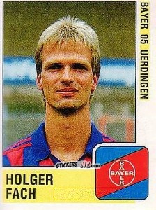 Sticker Holger Fach - German Football Bundesliga 1988-1989 - Panini