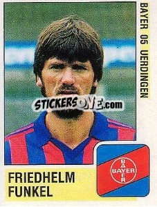 Sticker Friedhelm Funkel - German Football Bundesliga 1988-1989 - Panini