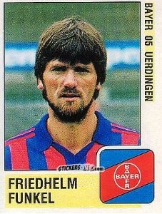 Figurina Friedhelm Funkel - German Football Bundesliga 1988-1989 - Panini