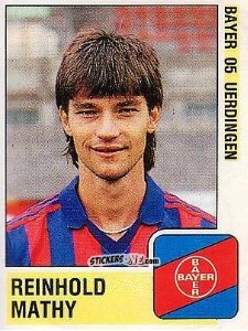 Cromo Reinhold Mathy - German Football Bundesliga 1988-1989 - Panini