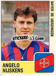 Cromo Angelo Nijskens - German Football Bundesliga 1988-1989 - Panini
