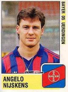 Sticker Angelo Nijskens - German Football Bundesliga 1988-1989 - Panini