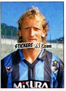Sticker Andreas Brehme - German Football Bundesliga 1988-1989 - Panini