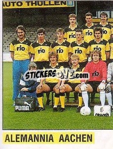 Cromo Mannschaft Aachen - German Football Bundesliga 1988-1989 - Panini