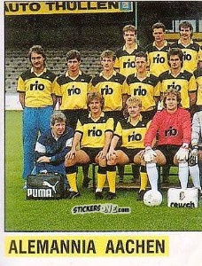 Cromo Mannschaft Aachen - German Football Bundesliga 1988-1989 - Panini