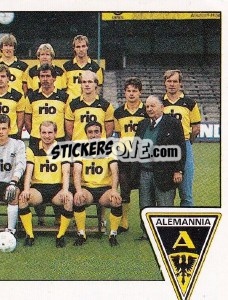 Sticker Mannschaft Aachen - German Football Bundesliga 1988-1989 - Panini