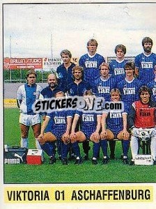Cromo Mannschaft Aschaffenburg - German Football Bundesliga 1988-1989 - Panini