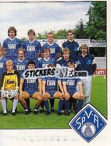 Sticker Mannschaft Aschaffenburg - German Football Bundesliga 1988-1989 - Panini