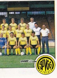 Sticker Mannschaft Bayreuth - German Football Bundesliga 1988-1989 - Panini