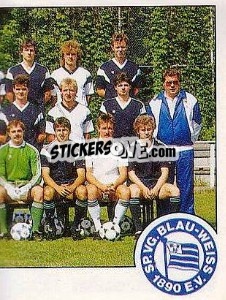 Sticker Mannschaft Blau-Weiss Berlin - German Football Bundesliga 1988-1989 - Panini