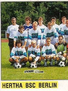Sticker Mannschaft Hertha BSC - German Football Bundesliga 1988-1989 n. 391 - Panini