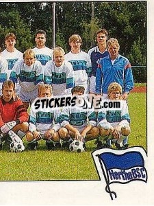 Cromo Mannschaft Hertha BSC - German Football Bundesliga 1988-1989 - Panini