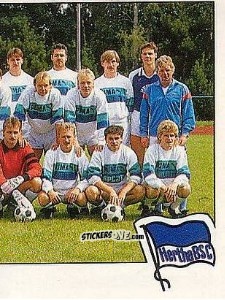 Sticker Mannschaft Hertha BSC - German Football Bundesliga 1988-1989 n. 392 - Panini