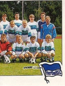 Figurina Mannschaft Hertha BSC - German Football Bundesliga 1988-1989 - Panini